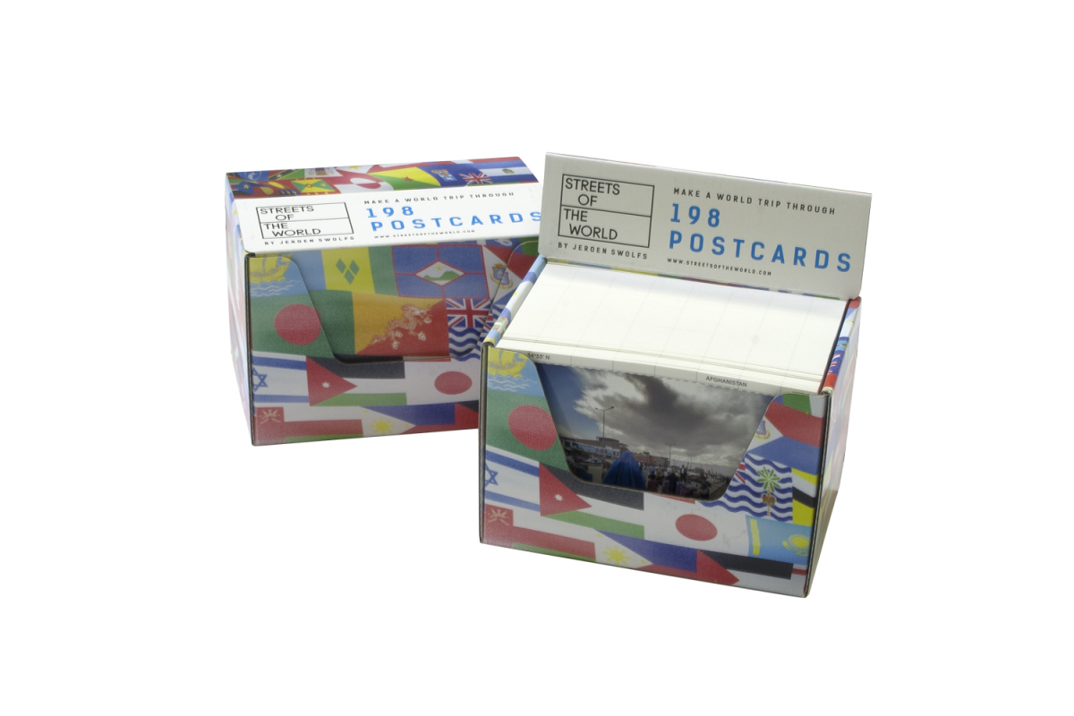 Box with 198 postcards